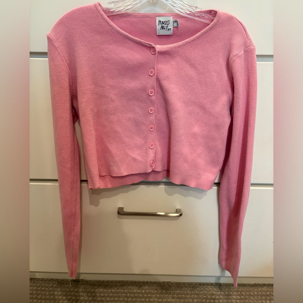 size 8 princess polly cropped cardigan